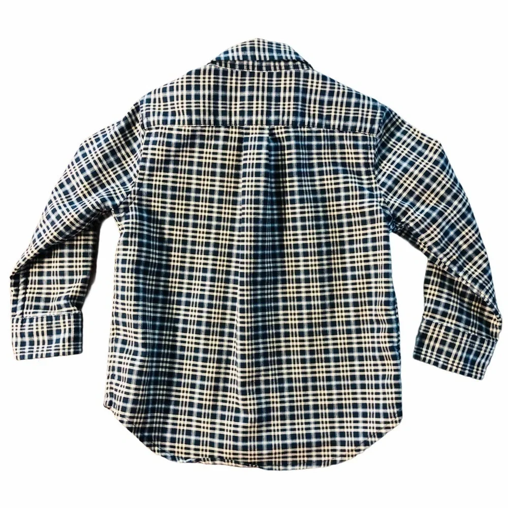 RALPH LAUREN - BOYS 24 MONTHS BLUE PLAID SHIRT